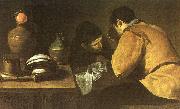 Two Men at a Table Diego Velazquez